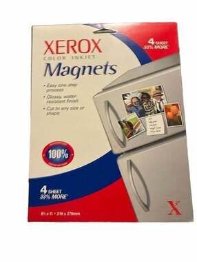 Xerox Color Inkjet Magnets 4 Sheets 8.5 x 11 in Reorder 3R6419